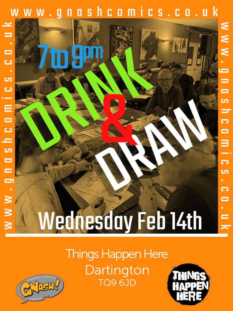Drink and Draw 14 February 7pm to 9pm