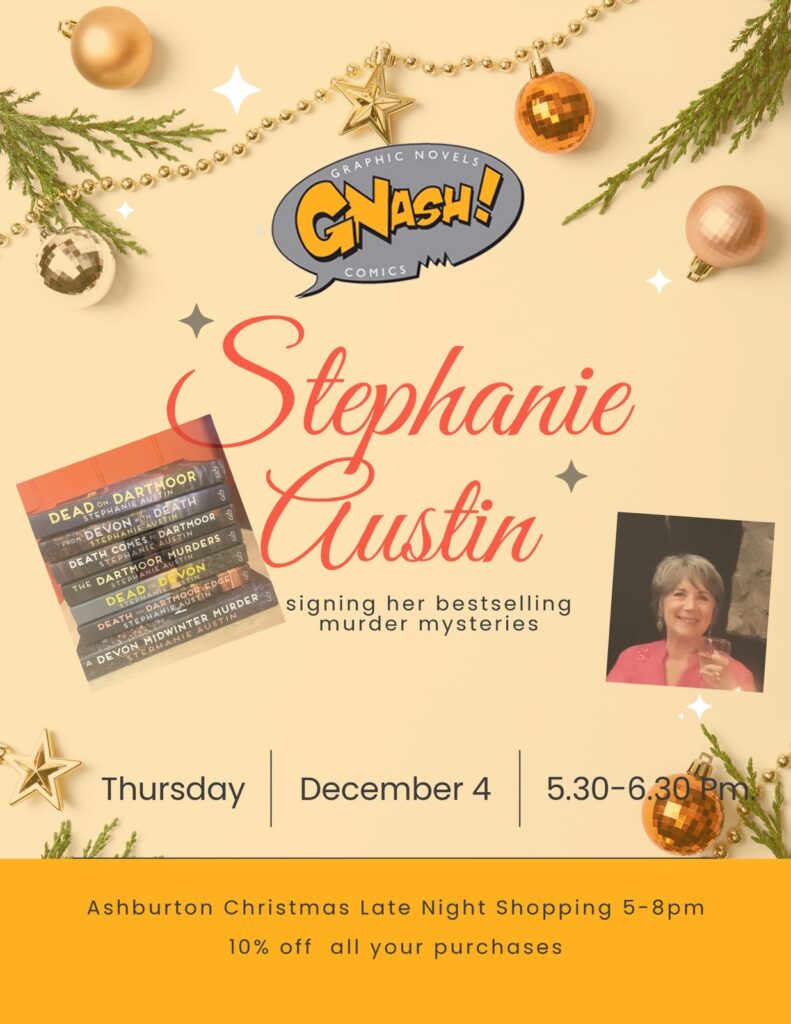 Stephanie Austin Signing  at Gnash: Thursday 4 December 5.30 p.m.-6.30p.m.